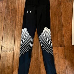 Under Armour Black and White Chevron Leggings